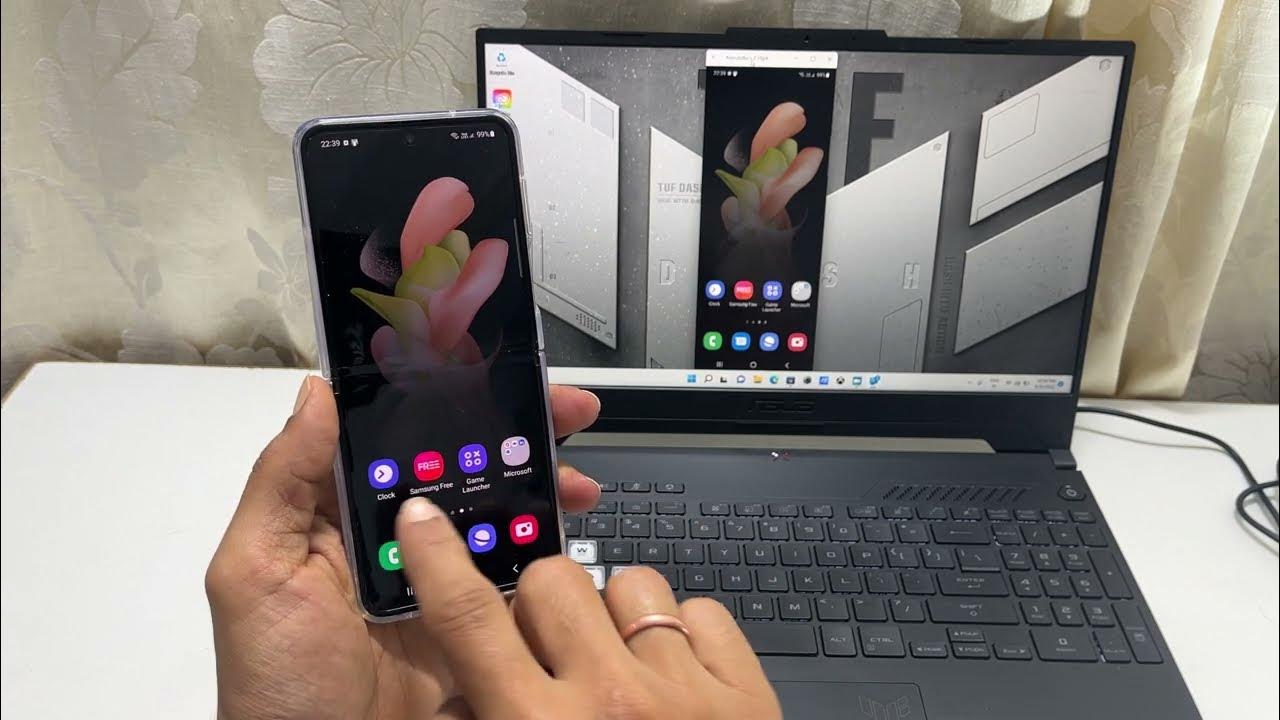 how-to-do-screen-mirroring-on-samsung-galaxy-z-flip-4-to-laptop-or-pc