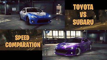 TOYOTA 86 VS SUBARU BRZ SPEED COMPARATION | KOBIS NEED FOR SPEED
