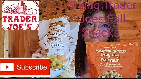 Trying Trader Joes Fall Snacks!