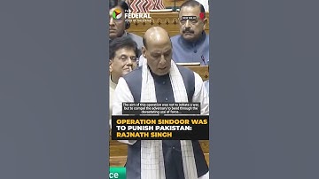 Operation Sindoor was to punish Pakistan for proxy war: Rajnath Singh