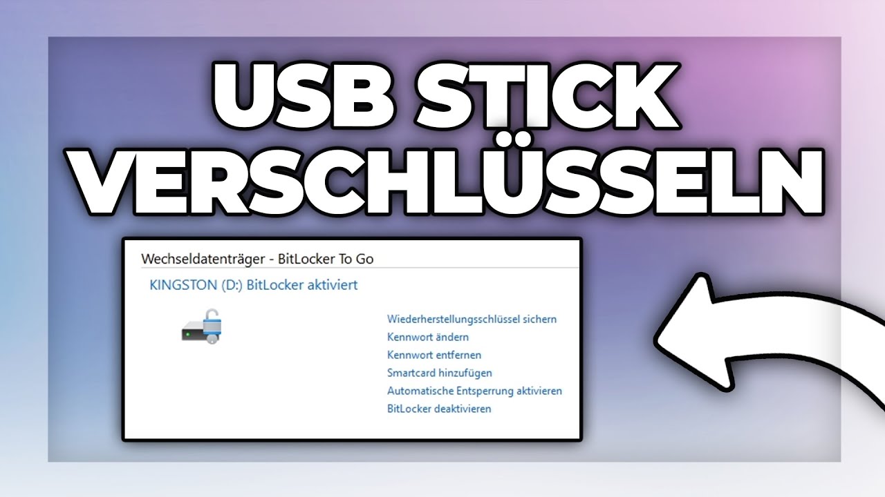 Ordner Auf Usb Stick Mit Passwort Schützen USB Stick mit Passwort schützen und verschlüsseln - Windows Tutorial