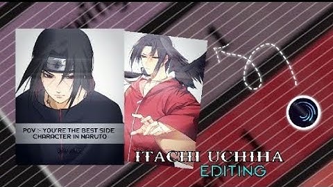 Itachi Uchiha Edit 🔥|| alight motion tutorial 💙✨