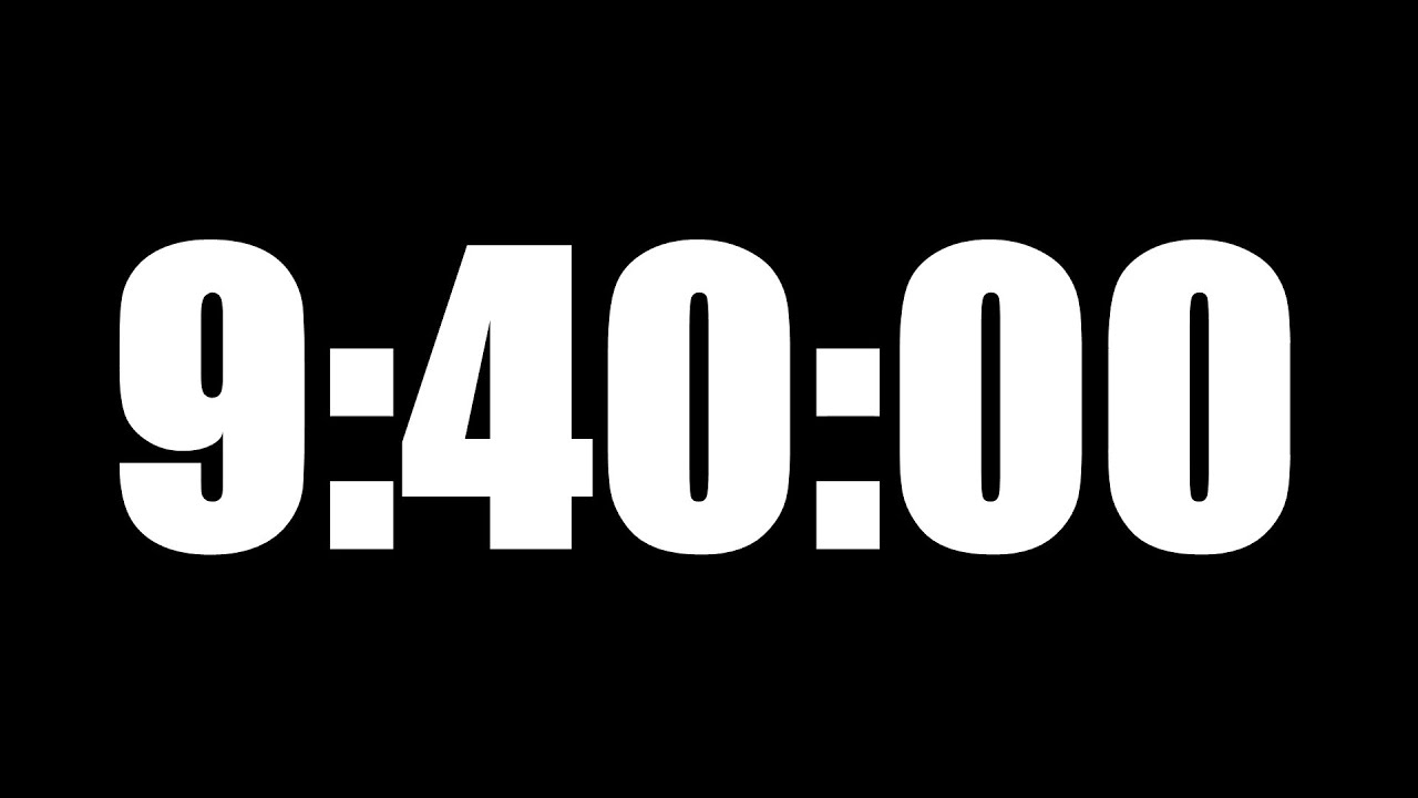 9 HOUR 40 MINUTE TIMER • 580 MINUTE COUNTDOWN TIMER ⏰ LOUD ALARM ⏰ ...