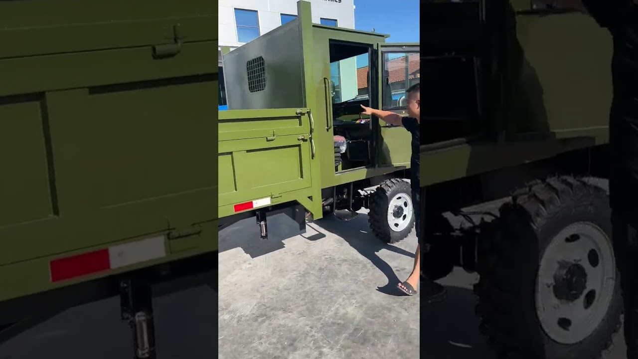 Four-wheel-drive agricultural vehicle works] 