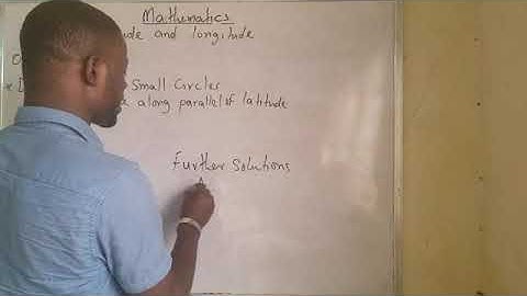 latitude and longitude [Distance along small circle]