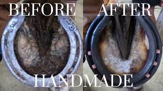 Forging concave horse shoe Hoof Restoration