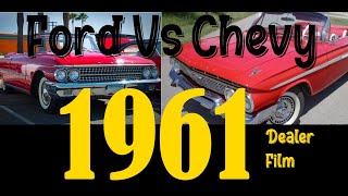 [Dealer Film] 1961 Ford Vs Chevy, Ford takes some good shots! Colorized