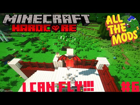ფრენა ვისწავლე!!!  - Minecraft Modded Hardcore - ეპიზოდი 6