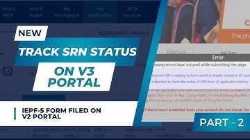 How to track SRN of IEPF 5 form on V3 portal | Track SRN of IEPF 5 filed on V2 portal | Part -2