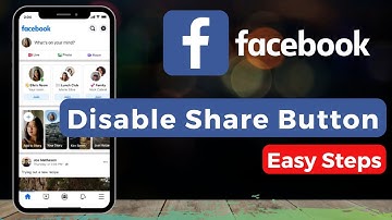 How To Disable Facebook Share Button