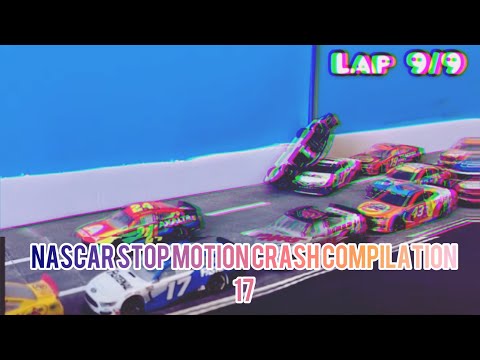 NASCAR Stop Motion Crash Compilation 17