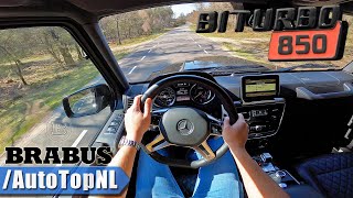 Mercedes G63 AMG BRABUS G850 *INSANELY LOUD* POV Test Drive by AutoTopNL