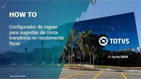 How To | Sugestão Conta Transitória #TOTVS_Backoffice_Linha_Datasul