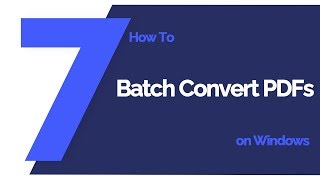 how to convert pdfs in batch on windows | pdfelement 7