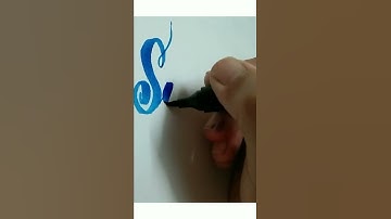 Writing Suhani using brush pens | Name calligraphy | Brush calligraphy | Kreative kruch | #shorts