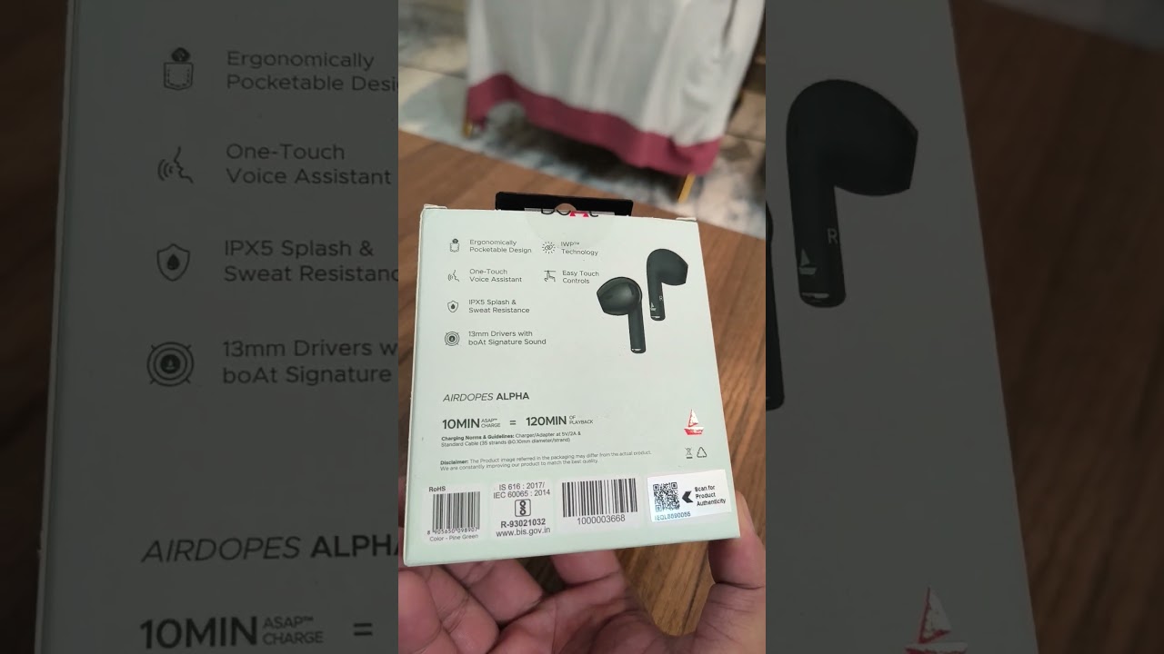 Boat Airdopes Alpha - Bought from Amazon at 795 Rs 