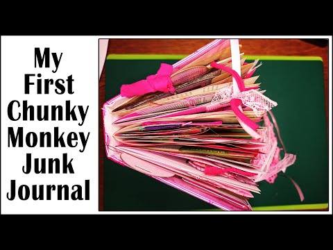 My First CHUNKY MONKEY Junk Journal, Pink Heaven - Голодная Эмма