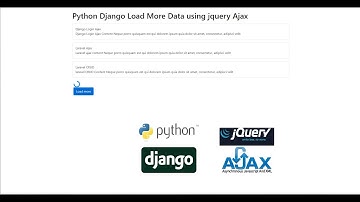 Python Django Load More Data using jquery Ajax