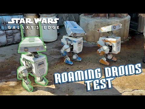 Imagineers Test BD-1 Style ROAMING DROIDS in Star Wars: Galaxy's Edge at Disneyland