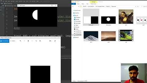 8) Tutorial on Bitwise Operations on Binary Images:  AND, OR, XOR, NOT | OpenCV Tutorial in Python
