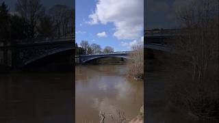The 1870 built Cast Iron Arch Bridge at Stourport on Severn.