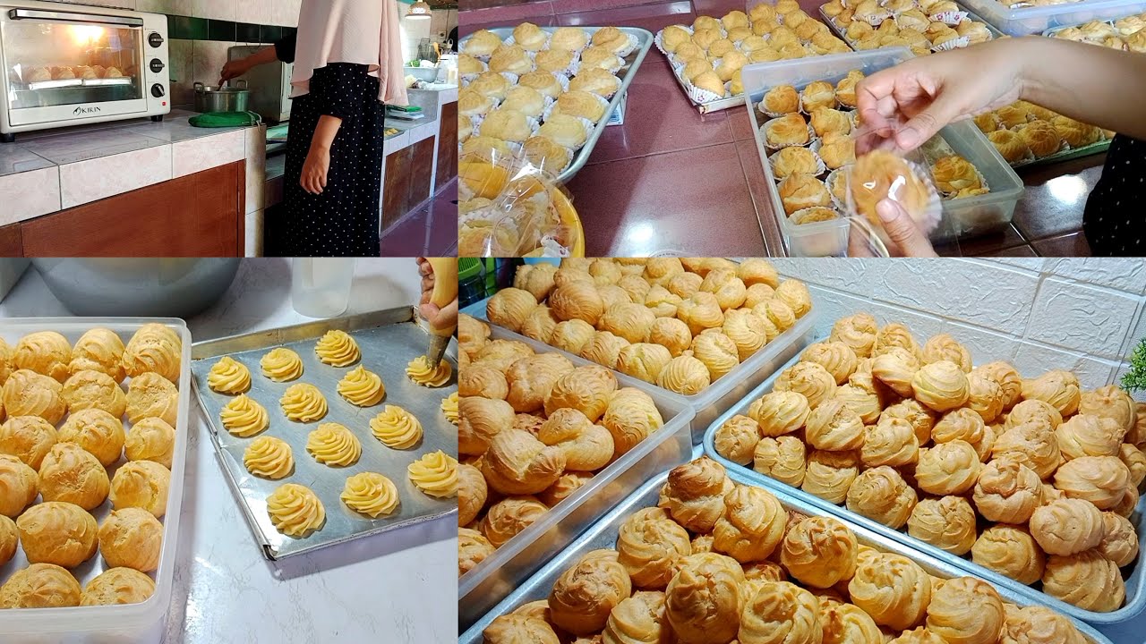 KELEWAT NEKAT BIKIN PESANAN 350 PCS SOES VLA CUMA PAKAI OVEN DAN LOYANG KECIL