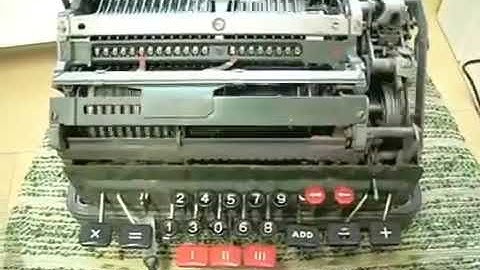 Facit ESA-01 mechanical calculator dividing by zero