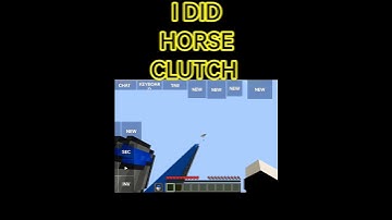 I did horse clutch in pojav launcher #shorts #mlg #minecraft  #clutch