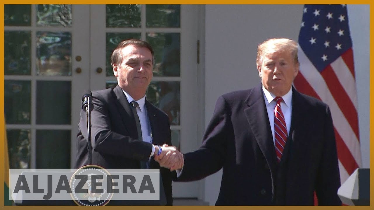 🇺🇸 🇧🇷 ترامب يقول إنه يدرس بجدية منح البرازيل امتيازات الناتو | الجزيرة الإنجليزية