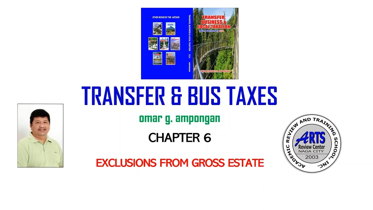 Transfer and Business Taxes Exclusions from Gross Estate YouTube