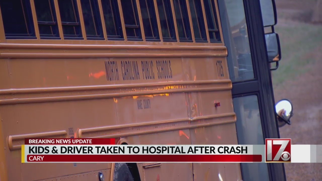 Bus driver, elementary school students taken to hospital after crash in ...