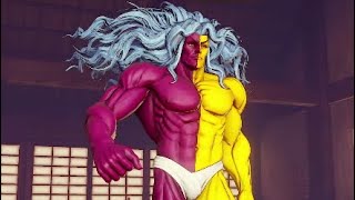 Street Fighter V: Gill arcade playthrough