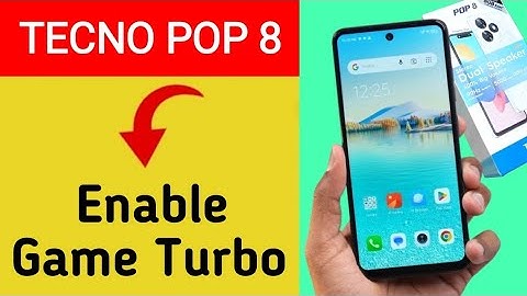 How to use game space Tecno Pop 8, game turbo on kaise karen