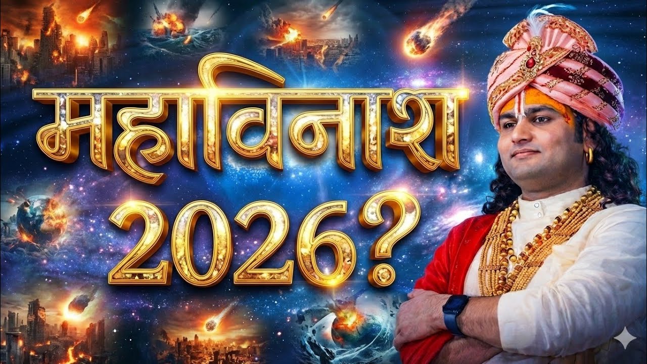 क्या 2026 महाविनाश का आख़िरी साल है? सच जानकर नींद उड़ जाएगी !! Aniruddh Aacharya !! #katha #bhakti 