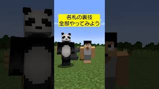 名札の裏技全部試してみた結果…【マイクラ】#shorts