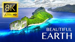 BEAUTIFUL EARTH: Most Incredible Places in the Planet 8K ULTRA / Piano Relaxing Music