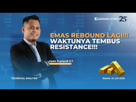 Emas Rebound Lagi  Waktunya Tembus Resistance-Teknikal Analysis 10 Juli 2025