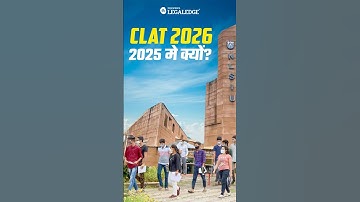 Why CLAT 2026 is in December 2025? 📅🤔#clat2026