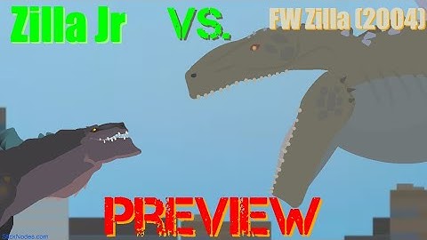 Zilla JR VS. FW Zilla (2004) - Preview | Stick Nodes Animation