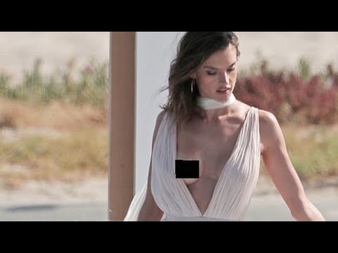 Alessandra Ambrosio Goes TOPLESS   Wardrobe Malfunction