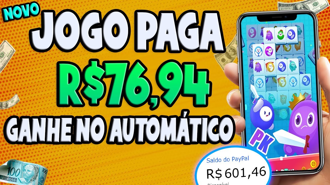 [MEGA LANÇAMENTO🤑] Novo JOGO que GANHA DINHEIRO de VERDADE no PAYPAL RÁPIDO💰 App de Ganhar Dinheiro