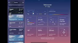 Clear weather animation iPadOS screenshot 5