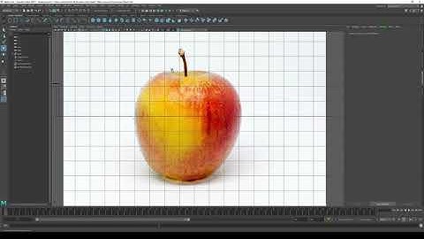 Tutorial 4.1 - 3D modeling an apple with a reference image and nurbs in Maya