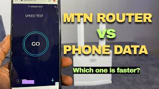 MTN 4G Router vs Phone data Speed Test | Which One Is Faster?