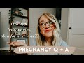 PREGNANCY Q&A | baby names, cravings, plans for next year