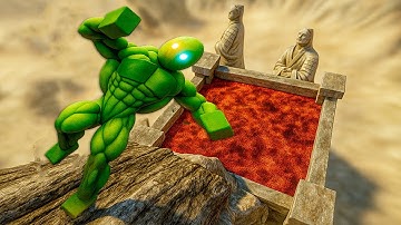 Euphoria vs Ragdoll Physics – The Ultimate Falling Simulation Test!