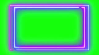 Футажи для видеомонтажа Абстрактная Световая Неоновая Рамка Abstract Light Neon Frame #1
