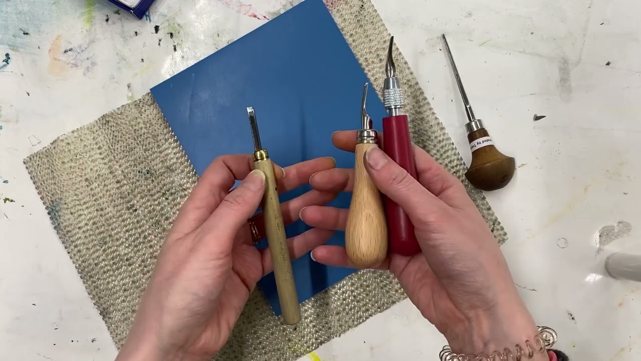 How to Hold Linocut Tools 