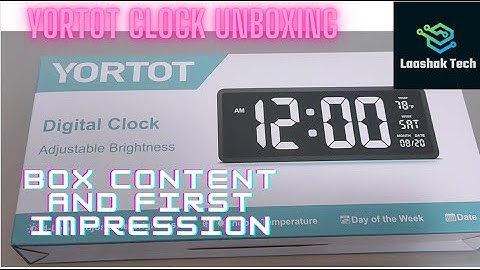 YORTOT 16” Digital Wall Clock Unboxing | Ambient lights | Auto time adjustment |Remote controlled