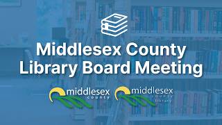 Middlesex County Library Board Meeting - Tuesday, June 16, 2026